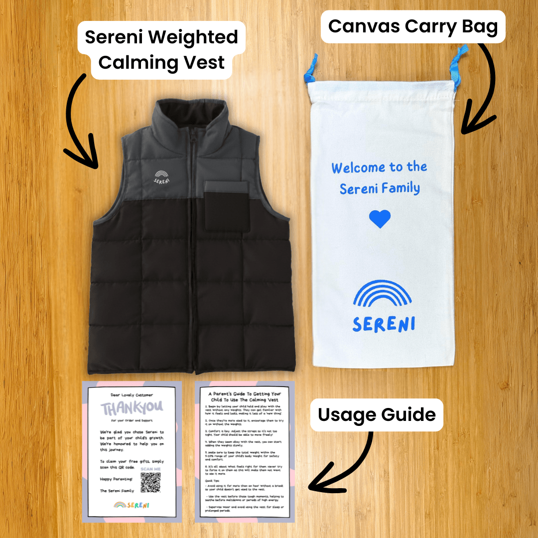 Charcoal Weighted Calming Vest