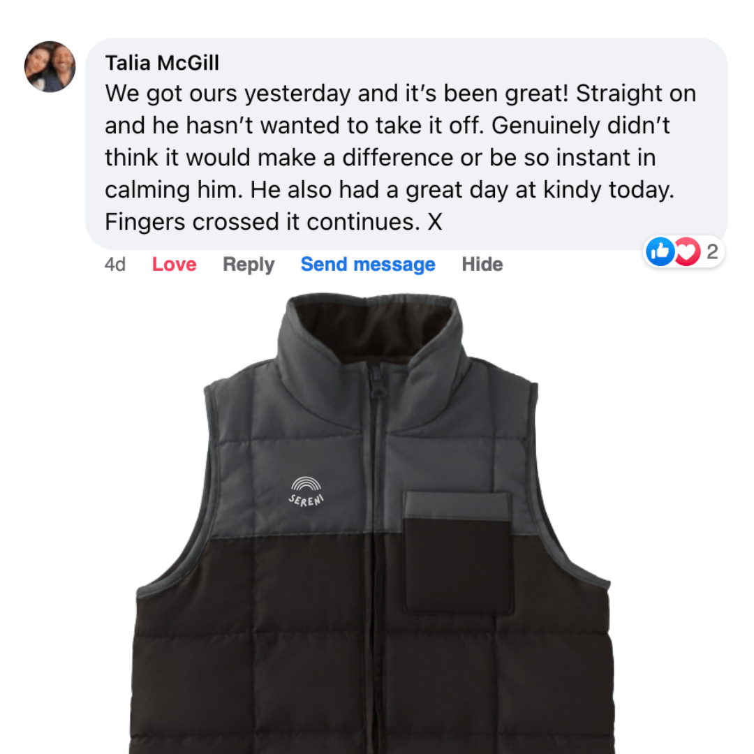 Charcoal Weighted Calming Vest